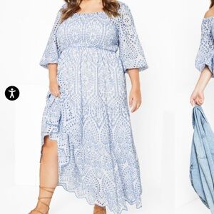 NWT City Chic Brodie 2 Tone Maxi Dress Size 20 Retails $120